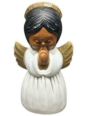 VTG Grand Ventures 18” African American Angel Blow Mold Christmas Nativity Decor